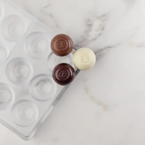 Chocolate mould praline Christmas - each